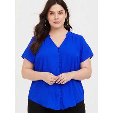 Other Torrid 0X Harper Georgette Button-Front Blou