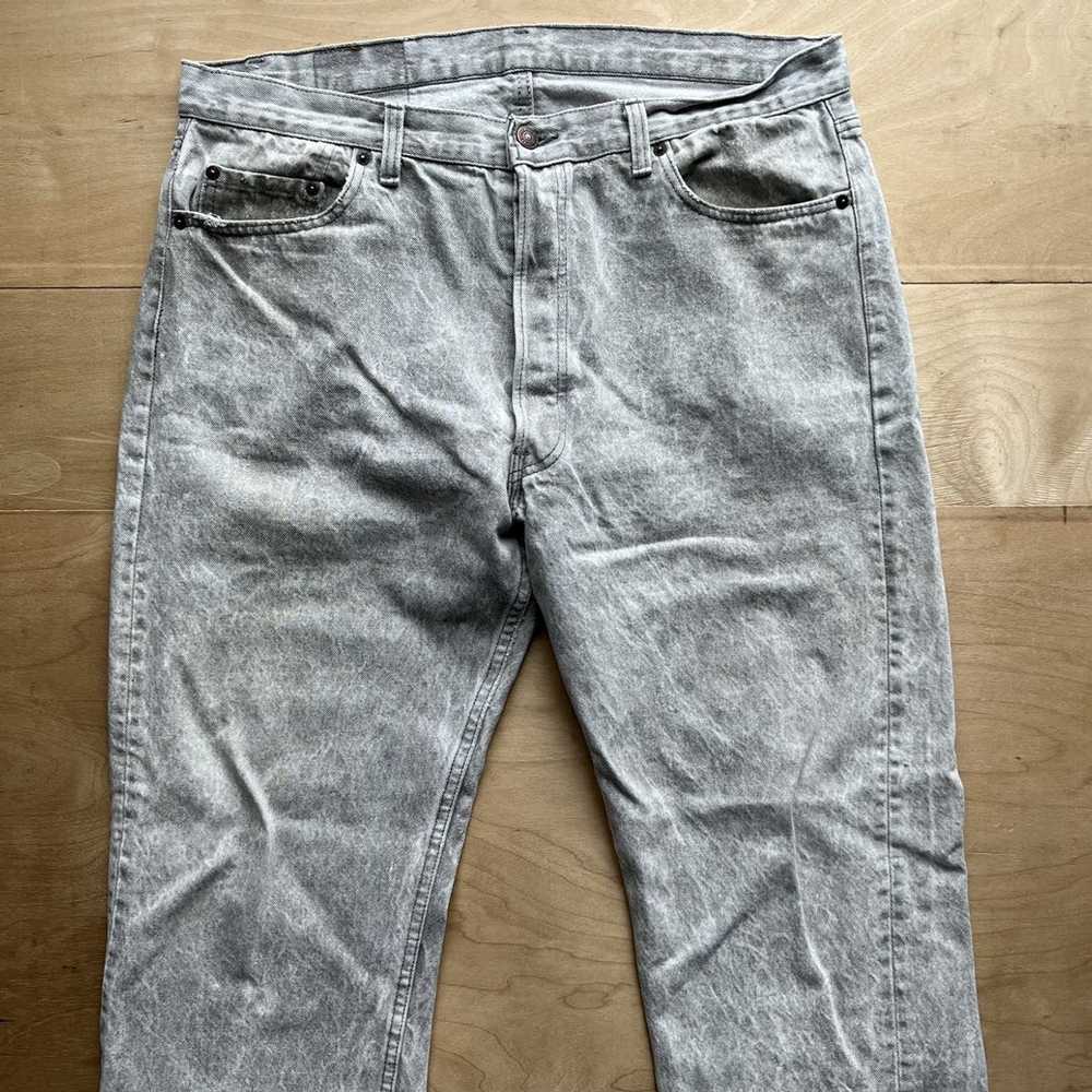 Levi's × Vintage Vintage Levis 501 Jeans 38 Gray … - image 2