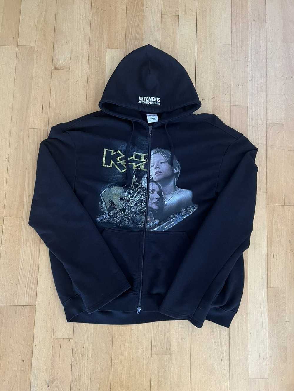 Vetements Vetements Kiss Titanic Split Logo Zip Up - Gem