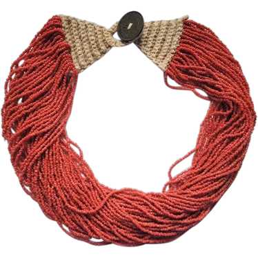 The Late 19th century Antique Multi-Strand Coral … - image 1