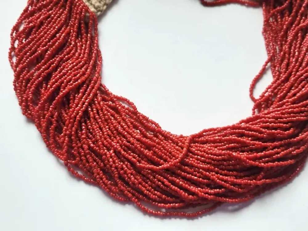 The Late 19th century Antique Multi-Strand Coral … - image 4
