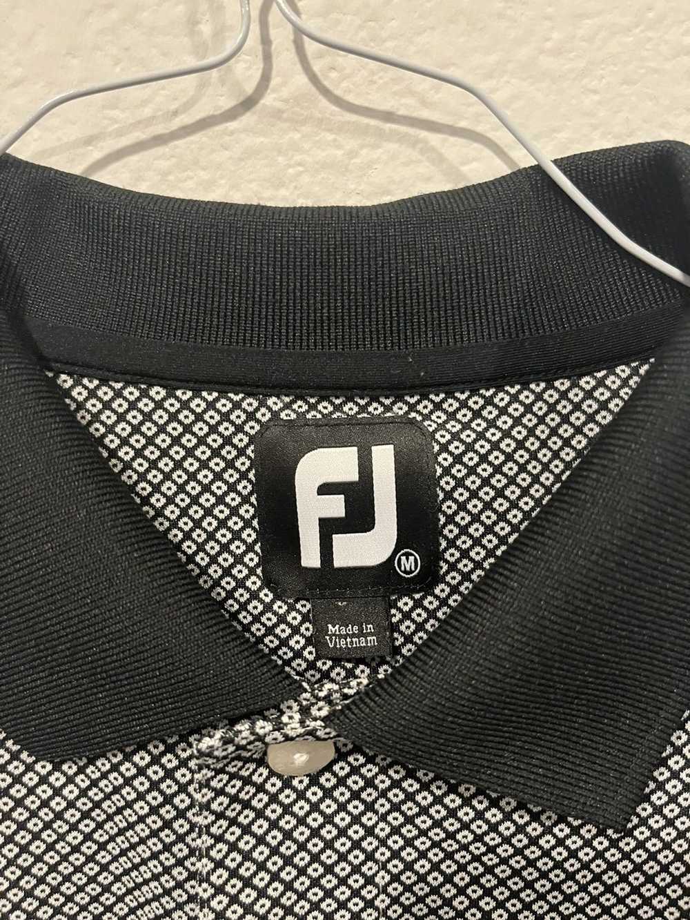 Footjoy Foot Joy FJ Men’s White Black Geometric P… - image 2