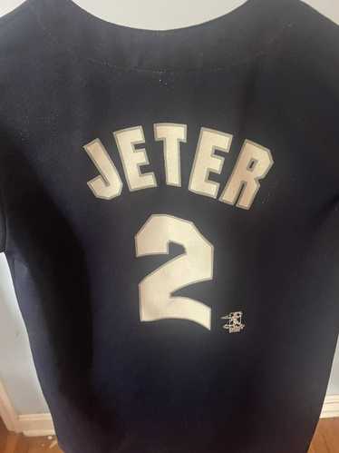 90's Derek Jeter New York Yankees Majestic MLB BP Jersey Size Large – Rare  VNTG