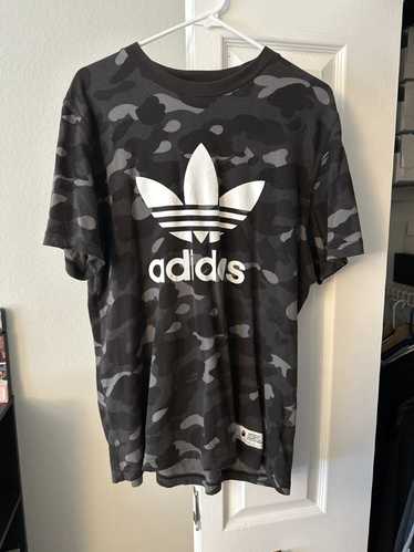 Adidas × Bape Bape X Adidas Black Camo Shirt