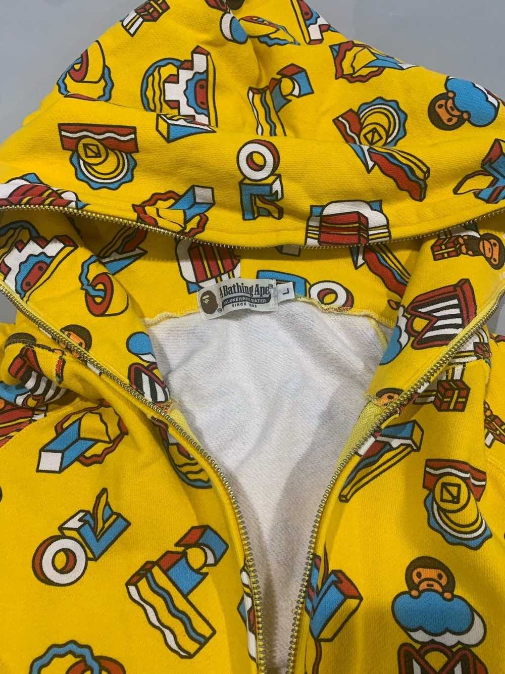 Bape Bape Baby Milo Monogram Yellow Full Zip Hood… - image 3