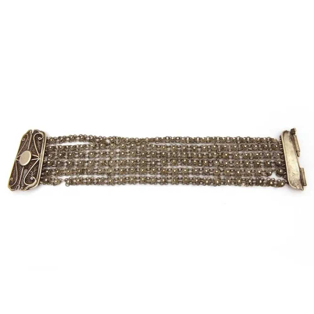 Moroccan Berber Tribal Bracelet Sterling Silver F… - image 8