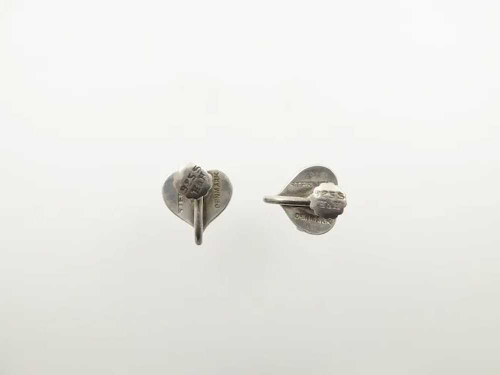 Hans Hansen Heart-shaped Earrings - image 2