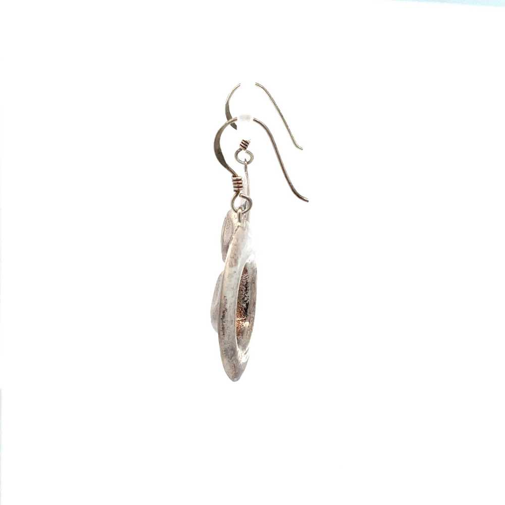 Sterling Silver Cowboy Hat Dangle Earrings - image 2