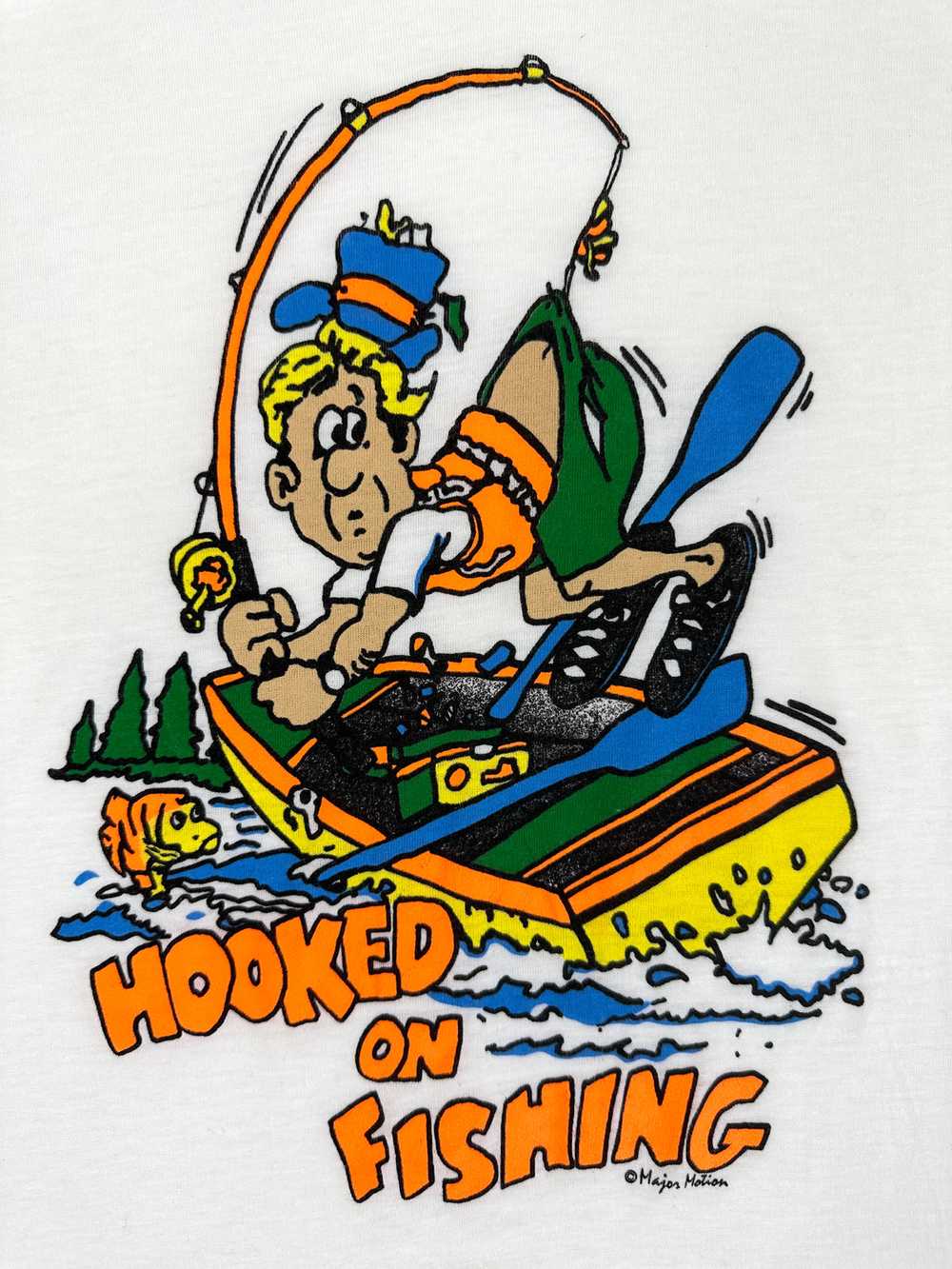 'Hooked On Fishing' Novelty Tee - image 3