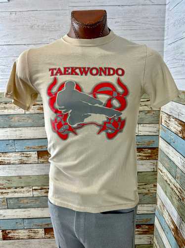 90’s Beige Taekwondo Graphics T-shirt