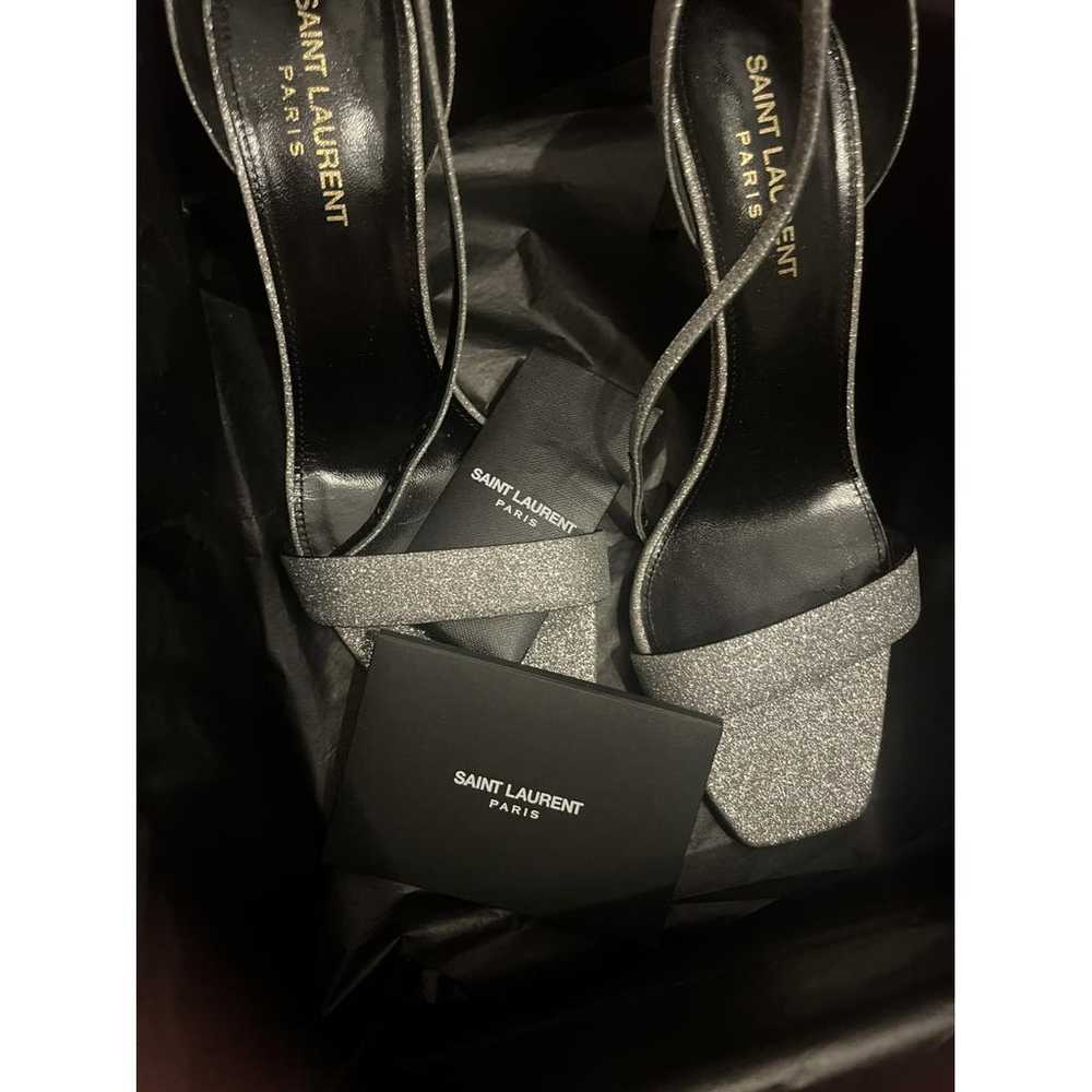 Saint Laurent Amber glitter sandals - image 3