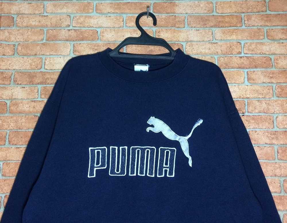 Puma × Vintage Puma Spellout Embroidery Crewneck … - image 2