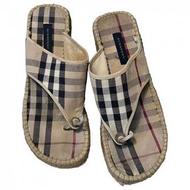 Burberry Cloth flip flops - image 1