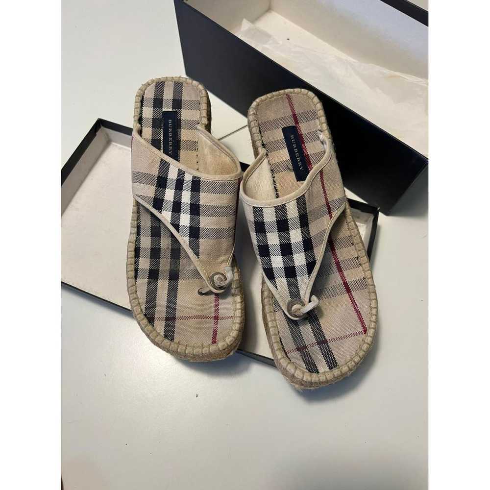 Burberry Cloth flip flops - image 2