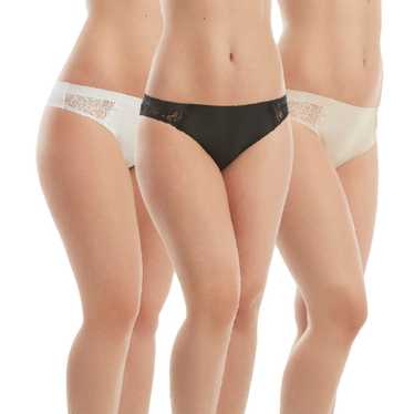 Nwt Nouvelle Intimates Size Small Seamless Microfiber Bikini Panties Nude 3  Pack