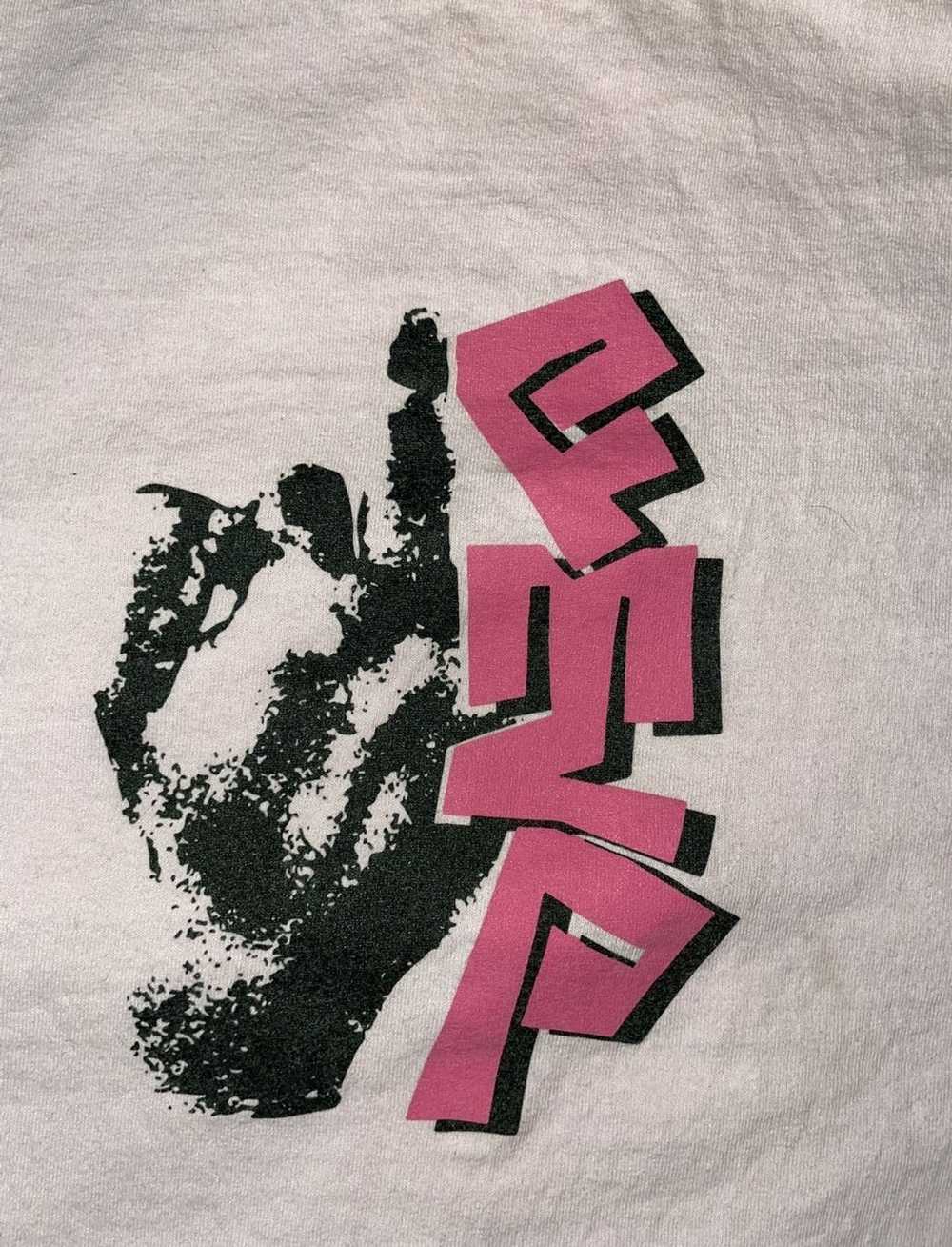 Fuck The Population FTP Middle Finger Tee (Pink X… - image 2