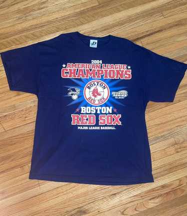 MLB × Vintage 2004 Boston Red Sox AL Champions T-S
