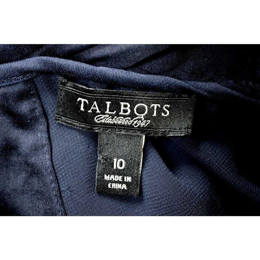 Other Talbots Navy Sleeveless Dress Sz 1 Keyhole … - image 5