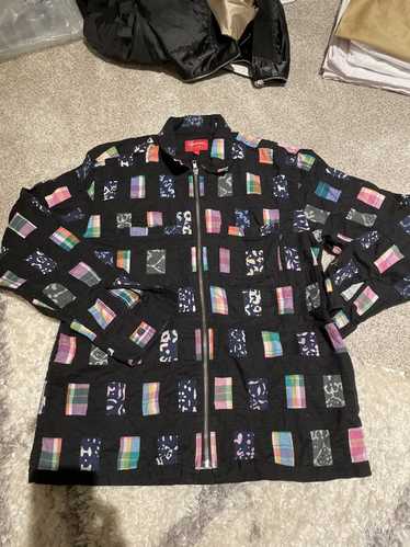 Supreme Supreme Patchwork Zip Up Shirt