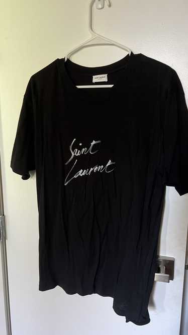 Saint Laurent Paris Saint Laurent Script Logo Tee