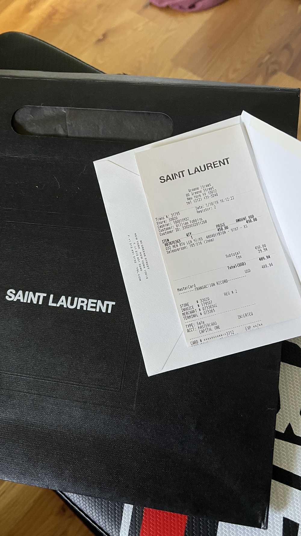Saint Laurent Paris Saint Laurent Script Logo Tee - image 6
