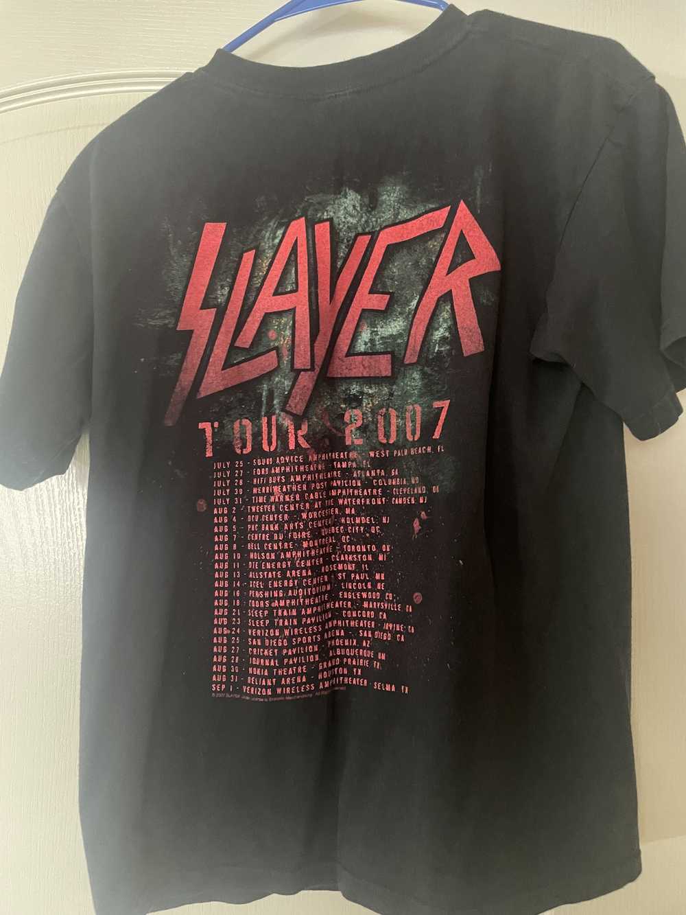 Band Tees × Slayer × Tour Tee SLAYER 2007 Tour me… - image 5