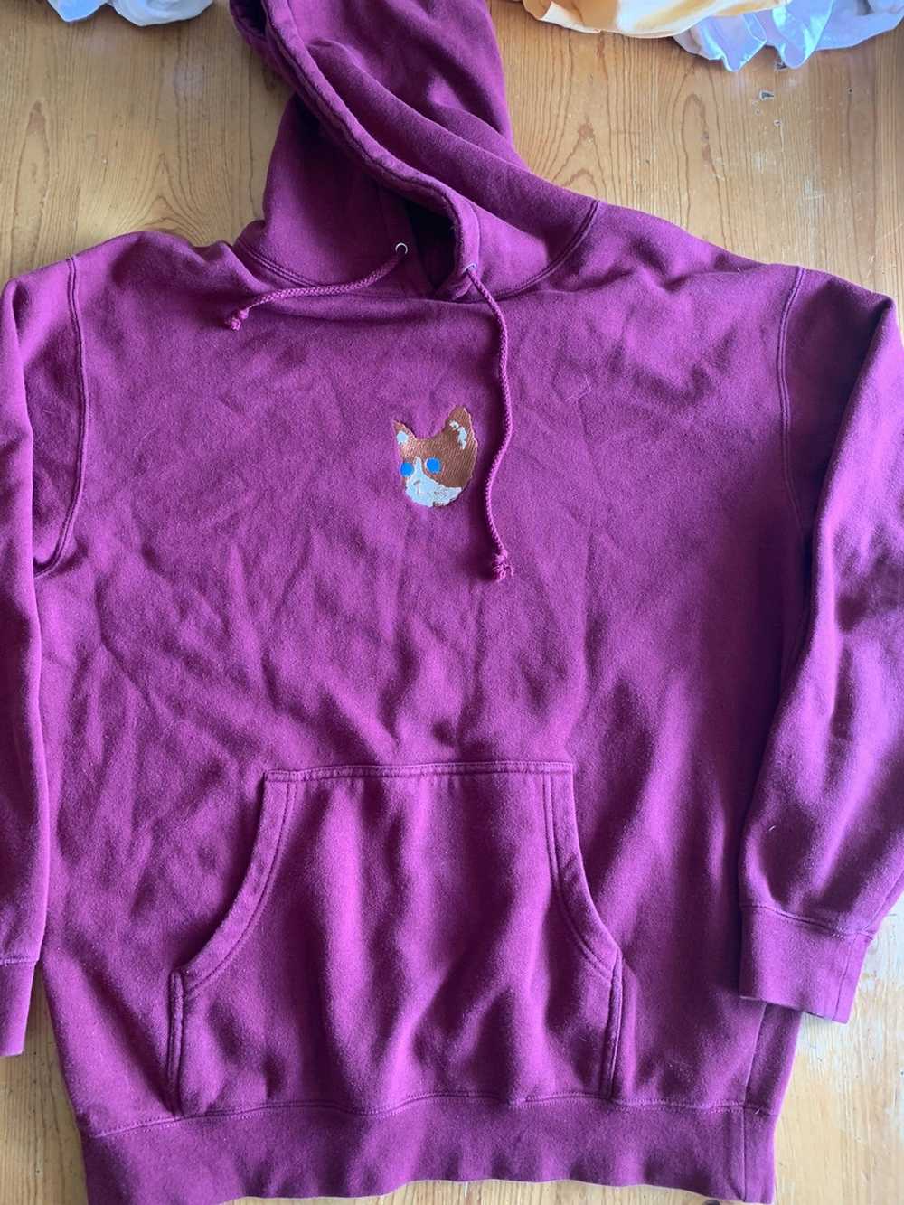 Golf Wang Golf Wang Kill Cat Hoodie in Maroon - image 1