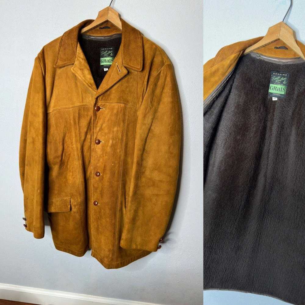 Cowboy Equipment 60s/70s VTG Union Made Suede Cow… - image 1