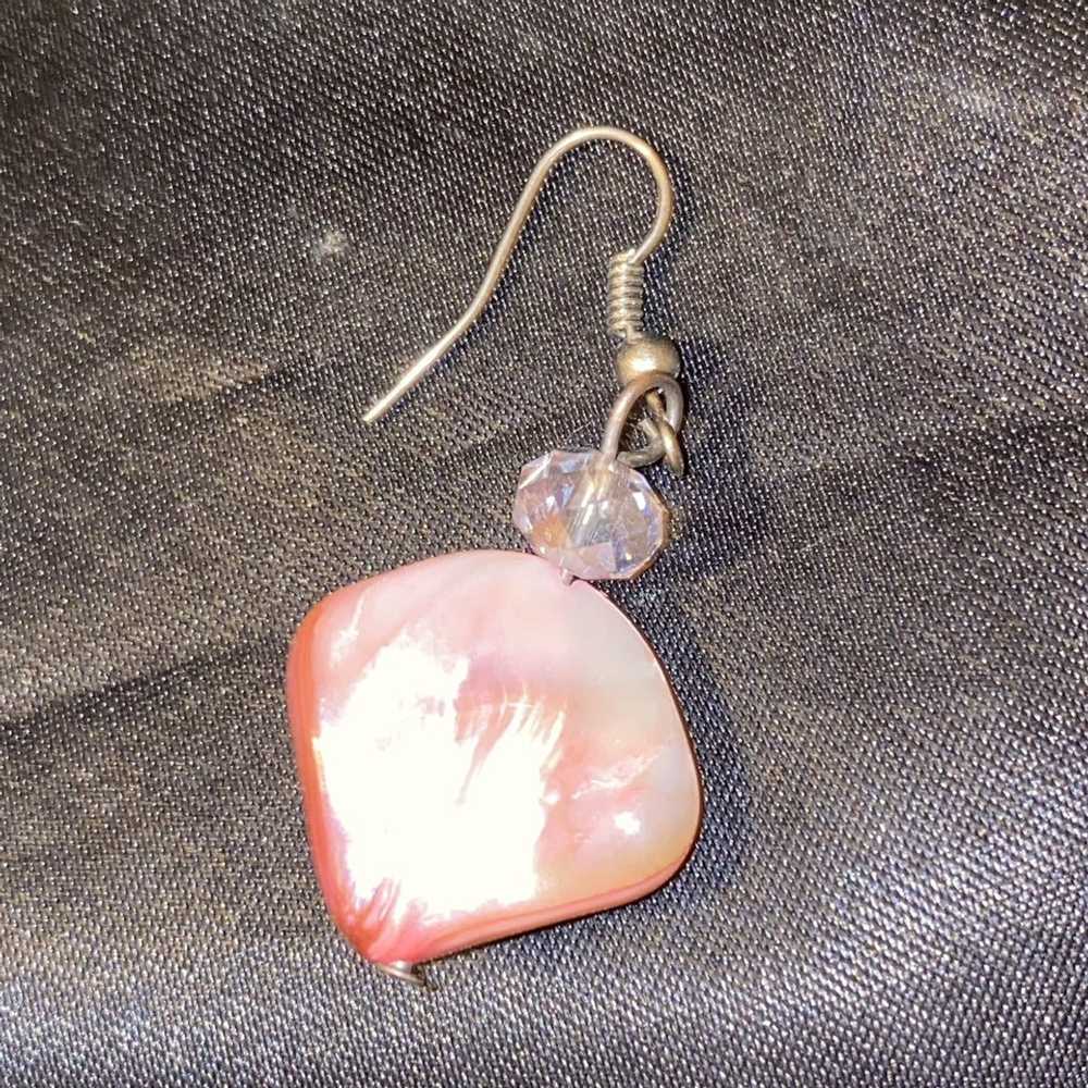 Avant Garde × Jewelry × Rare Pink Abalone Shell A… - image 5