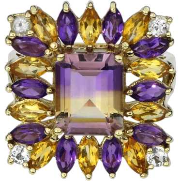 Sterling Silver 6.53ctw Ametrine, Amethyst, Citri… - image 1