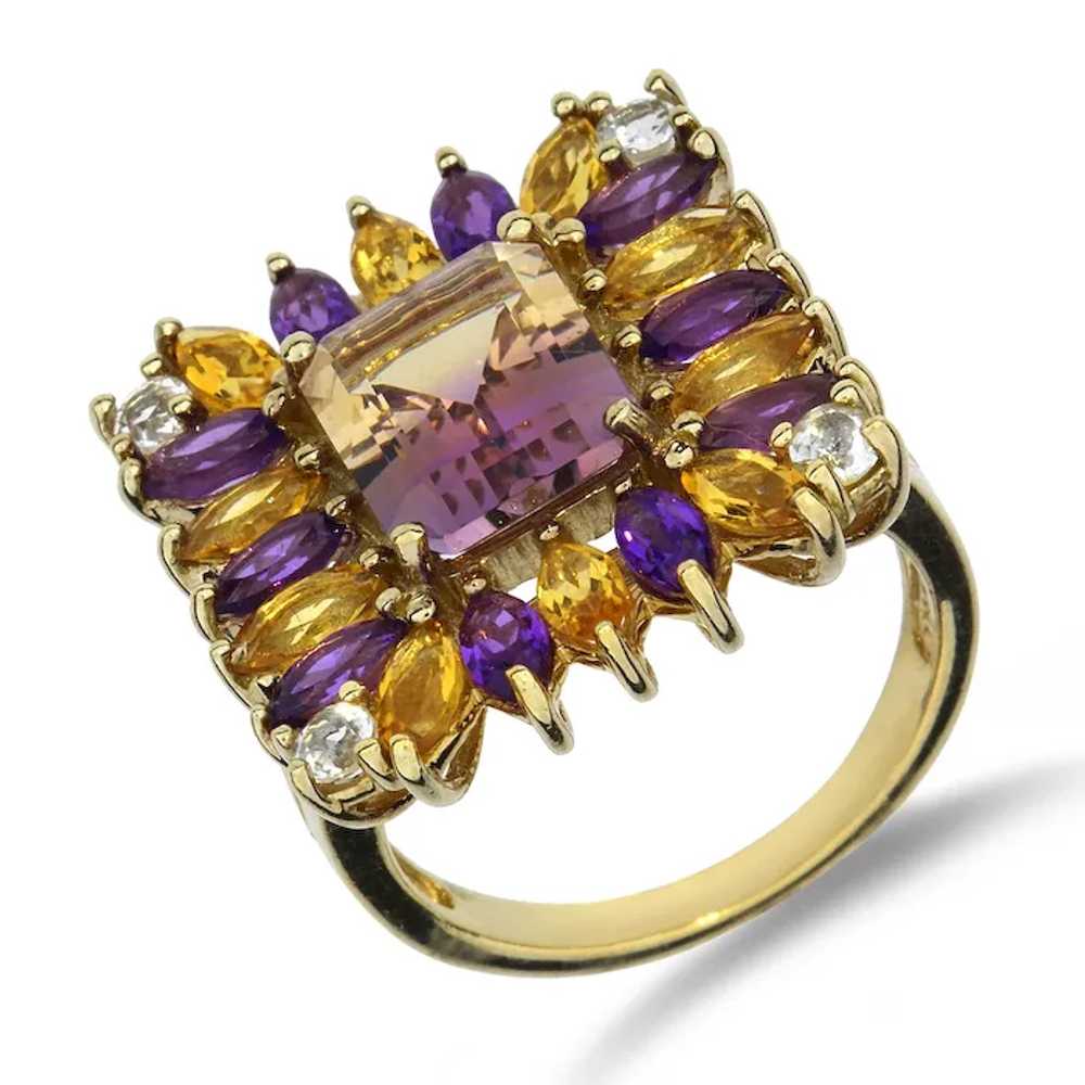 Sterling Silver 6.53ctw Ametrine, Amethyst, Citri… - image 3