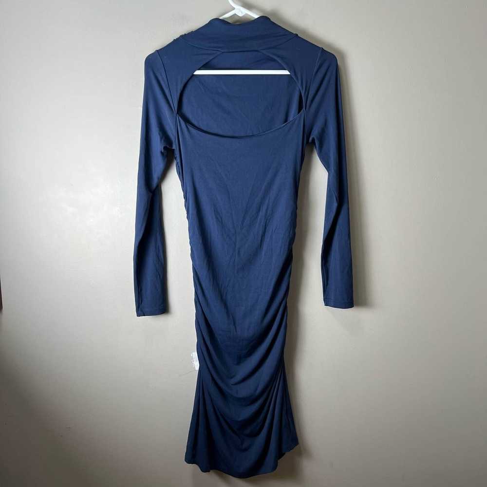 Other Susana Monaco Navy high neck body con dress… - image 2