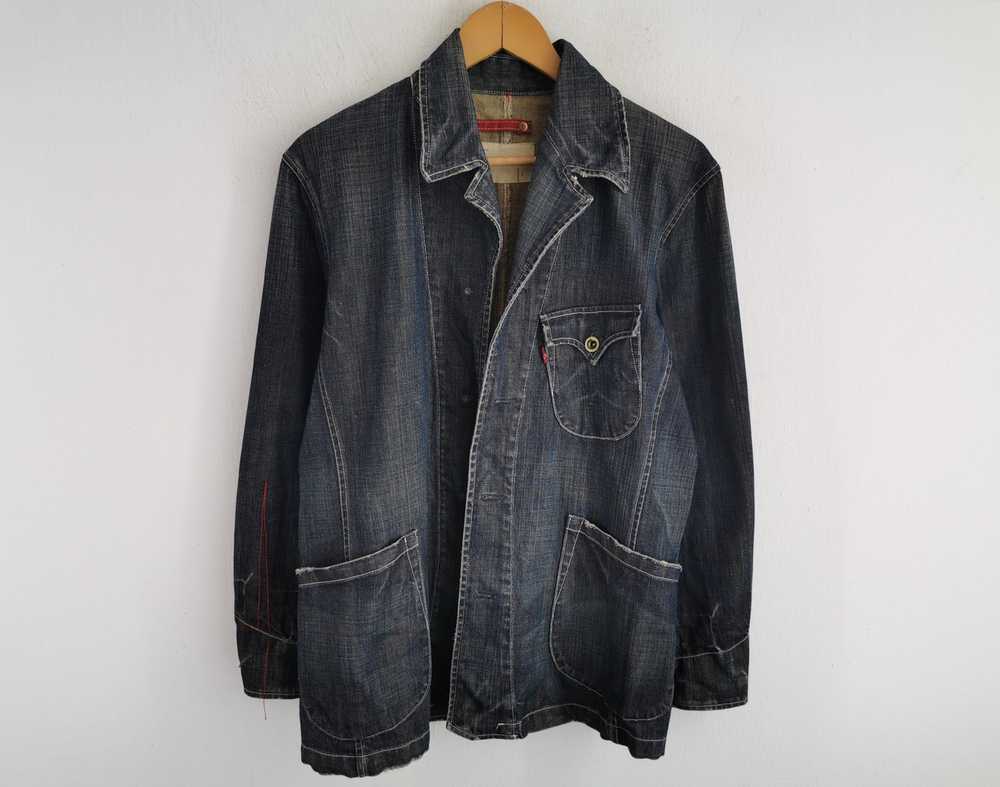 Levi's Vintage 90s Levis Red Loop Denim Jacket Si… - image 1