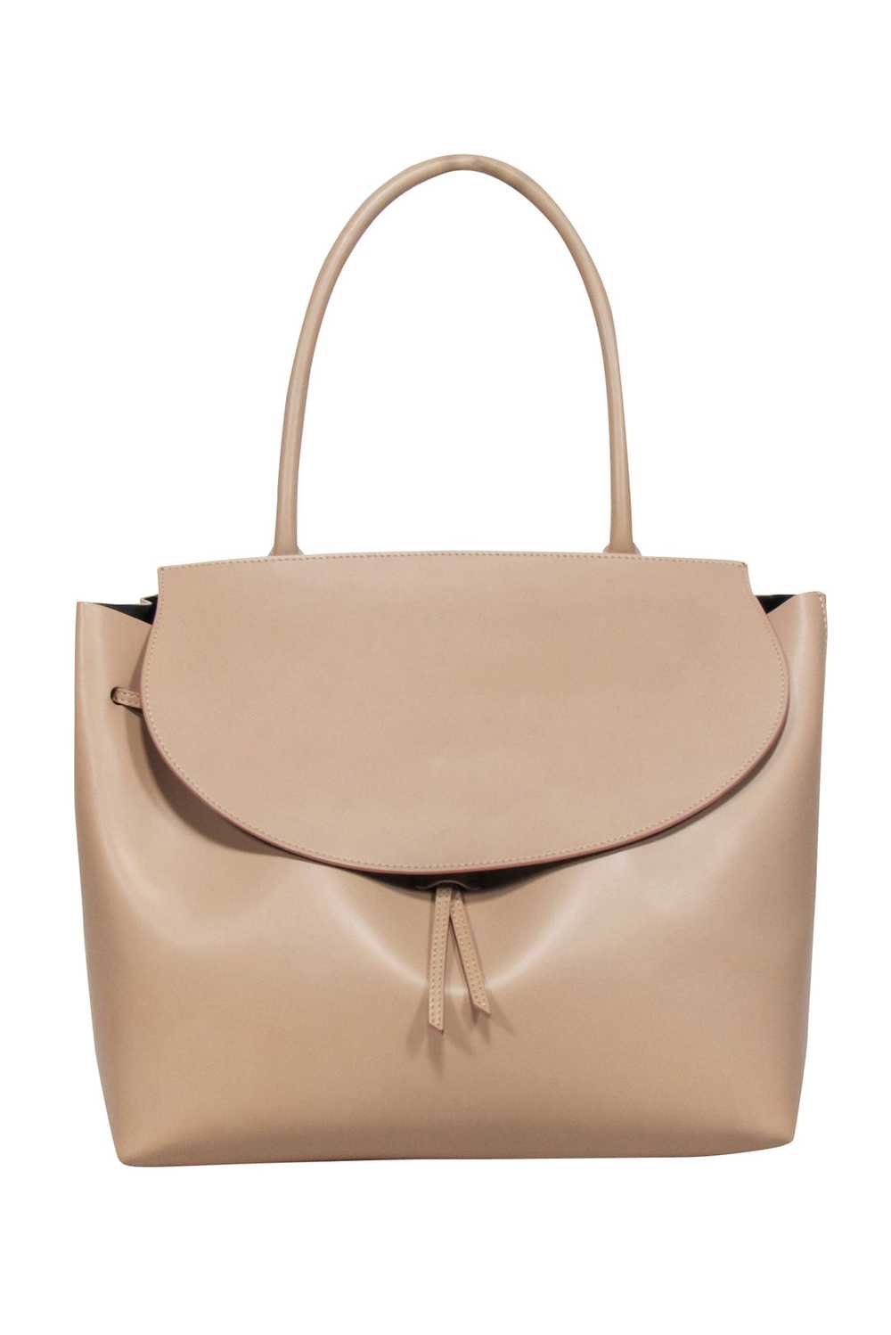 Armadio - Beige Leather "Augusta" Satchel Bag - image 1