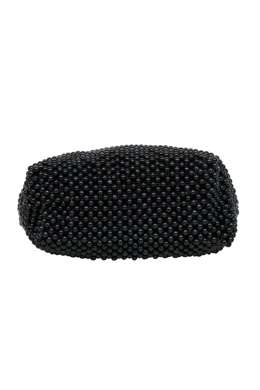 Cleobella - Black Beaded Handbag w/ Marble Handles - image 4