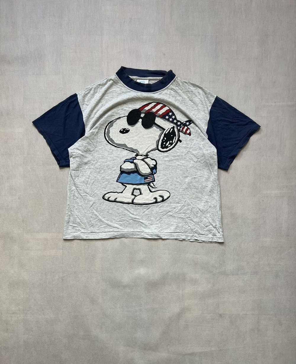 Vintage 1980's NFL Los Angeles Raiders Snoopy Peanuts Tee 