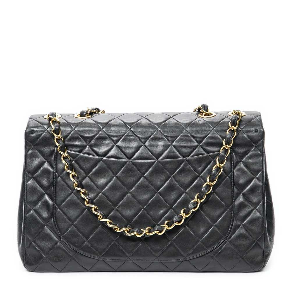 Chanel Maxi Jumbo XL Flap in Black Quilted Lambsk… - image 5