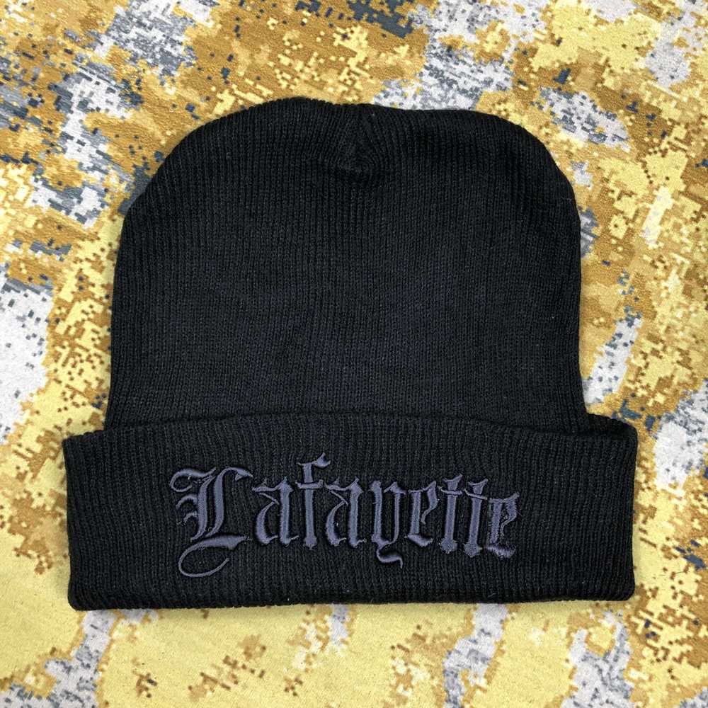 Vintage Vintage Lafayette Amboidery Black Beanie … - image 4