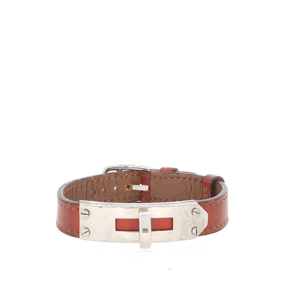 HERMES Kelly Bracelet in Brown Leather - image 1