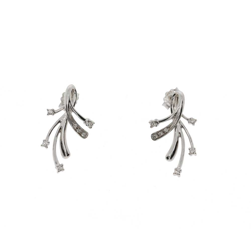 DD GIOIELLI 18K white gold and diamonds earrings - image 1