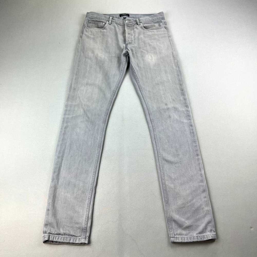 A.P.C. APC Selvedge Jeans Mens 28 Gray Denim Peti… - image 1