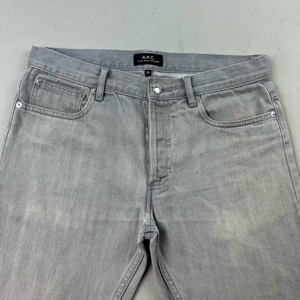 A.P.C. APC Selvedge Jeans Mens 28 Gray Denim Peti… - image 2