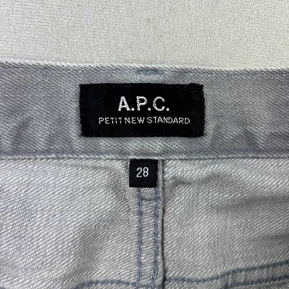 A.P.C. APC Selvedge Jeans Mens 28 Gray Denim Peti… - image 8