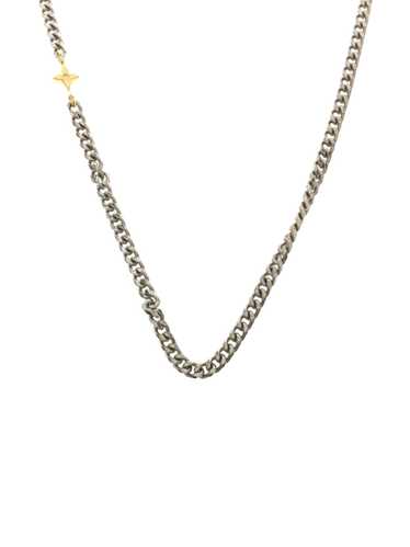 [Japan Used Necklace] Louis Vuitton Lv Charm Necklace Pole With Accessories