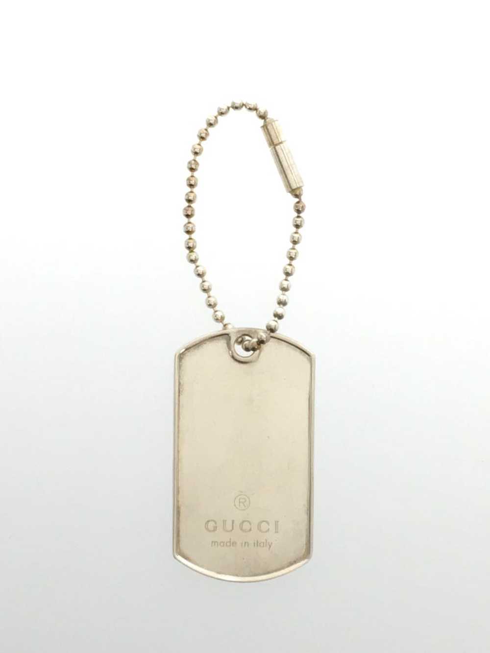 [Japan Used Necklace] Used Gucci Dog Tag Strap/Sv… - image 2