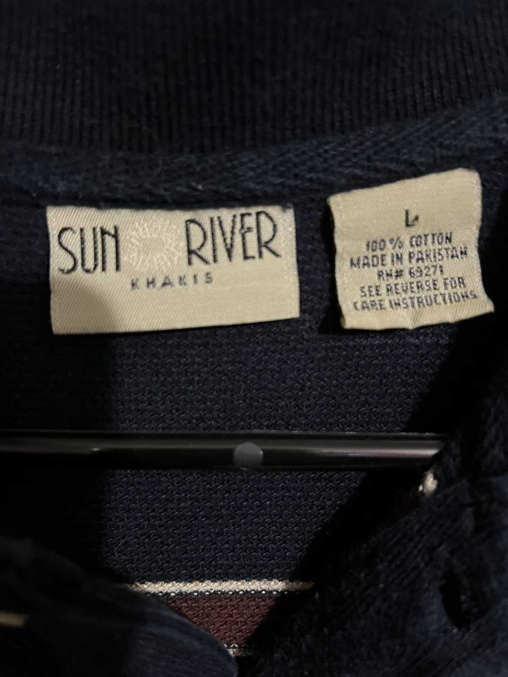 Vintage SUN RIVER STRIPPED POLO - image 2