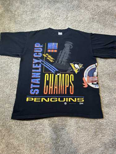 Mens Pittsburgh Penguins Conference Champions 2016 Tee Shirt (Large, Black)
