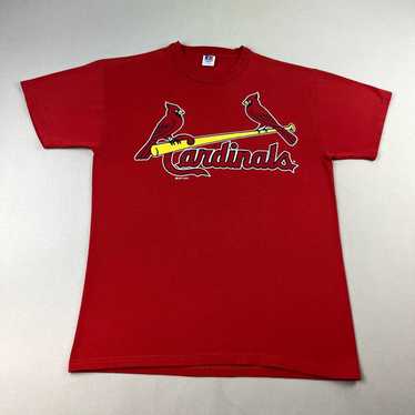 Vintage St Louis Cardinals MLB Baseball Made in USA S/S Red T-Shirt -  Men's XL