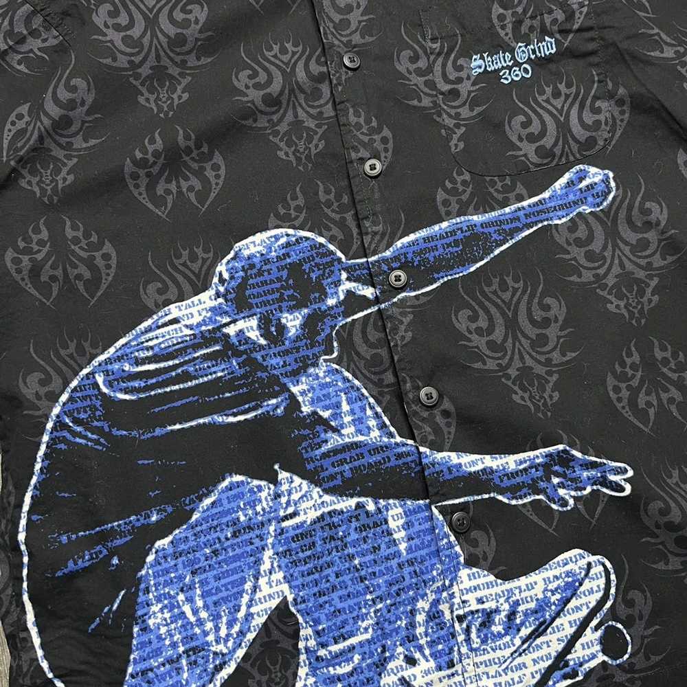 Vintage Y2k no bounderies aop skater shirt - image 3