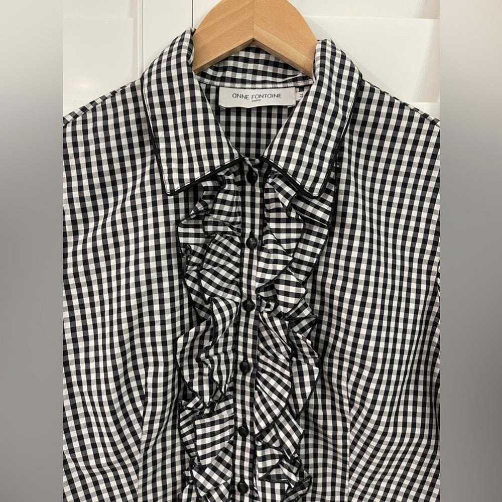 Other Anne Fontaine Gingham Blouse - image 2